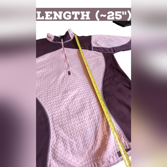 Nike Womens Thermafit Jacket Long Sleeve Half Quarter Zip Pink Maroon Textured - Picture 12 of 12